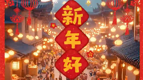喜迎蛇年 新春祝福AI視頻
